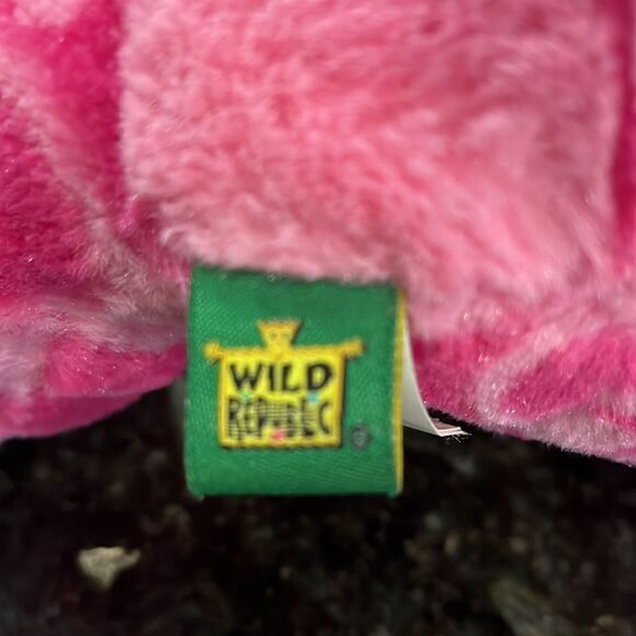 Wild Republic Pink Hippo Plush 12 Inch Big Sweet Eyes Sparkle Colorful 2… - Picture 7 of 9